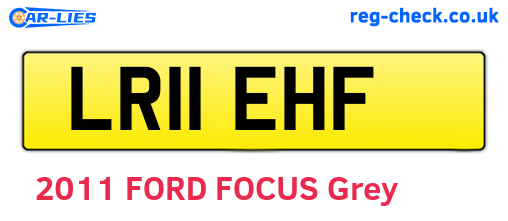 LR11EHF are the vehicle registration plates.