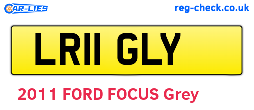 LR11GLY are the vehicle registration plates.