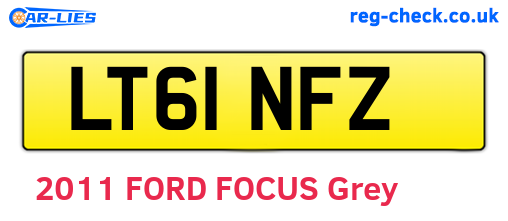 LT61NFZ are the vehicle registration plates.