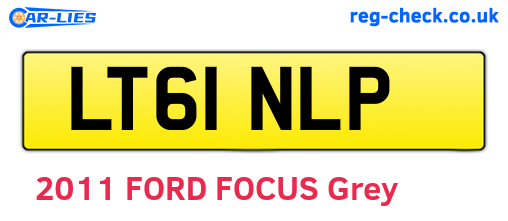 LT61NLP are the vehicle registration plates.