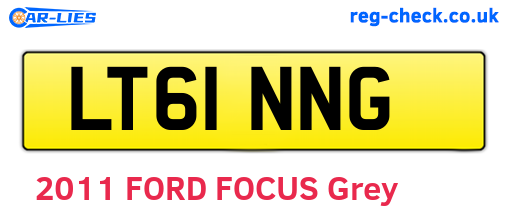 LT61NNG are the vehicle registration plates.