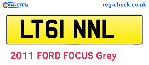 LT61NNL are the vehicle registration plates.