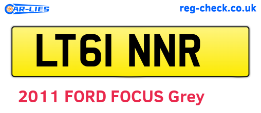LT61NNR are the vehicle registration plates.