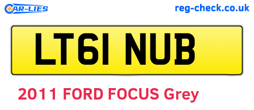 LT61NUB are the vehicle registration plates.