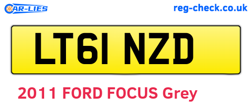 LT61NZD are the vehicle registration plates.