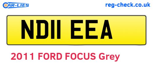 ND11EEA are the vehicle registration plates.