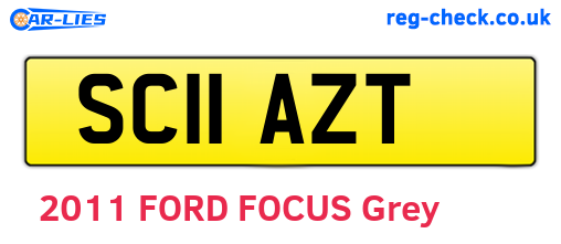 SC11AZT are the vehicle registration plates.