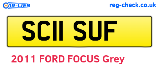 SC11SUF are the vehicle registration plates.