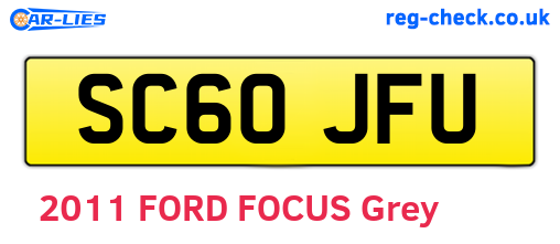 SC60JFU are the vehicle registration plates.