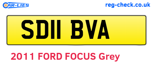 SD11BVA are the vehicle registration plates.