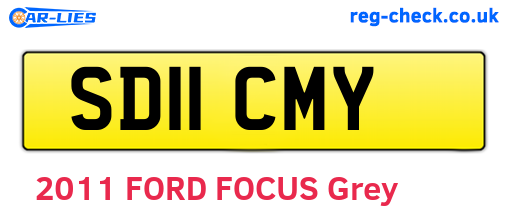 SD11CMY are the vehicle registration plates.
