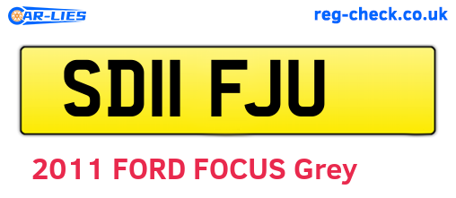 SD11FJU are the vehicle registration plates.