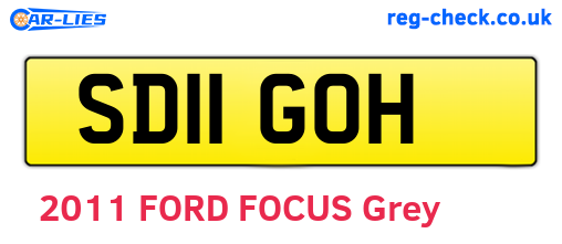 SD11GOH are the vehicle registration plates.