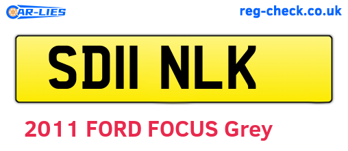 SD11NLK are the vehicle registration plates.