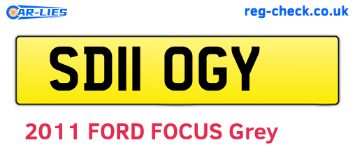 SD11OGY are the vehicle registration plates.