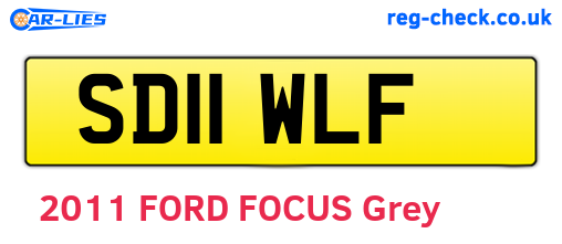 SD11WLF are the vehicle registration plates.