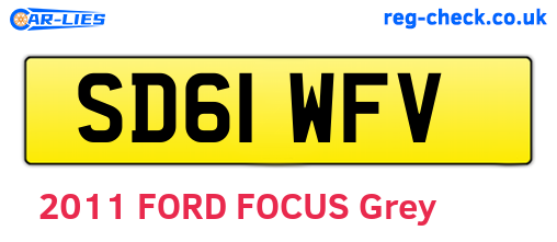 SD61WFV are the vehicle registration plates.