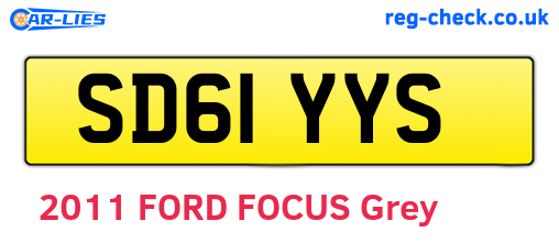 SD61YYS are the vehicle registration plates.