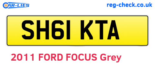 SH61KTA are the vehicle registration plates.