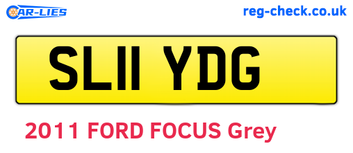 SL11YDG are the vehicle registration plates.