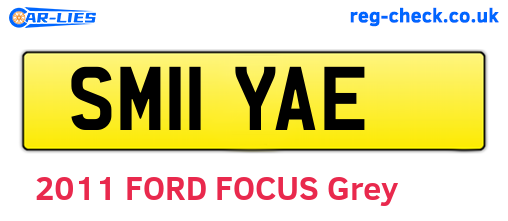 SM11YAE are the vehicle registration plates.