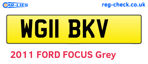 WG11BKV are the vehicle registration plates.