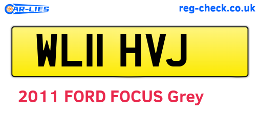 WL11HVJ are the vehicle registration plates.