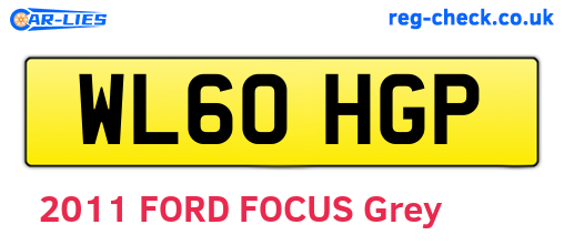 WL60HGP are the vehicle registration plates.