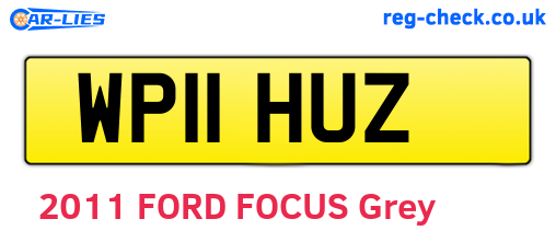 WP11HUZ are the vehicle registration plates.