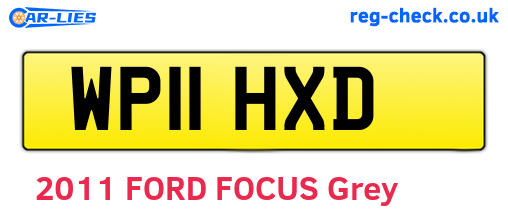 WP11HXD are the vehicle registration plates.