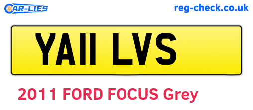 YA11LVS are the vehicle registration plates.