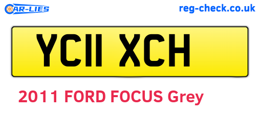 YC11XCH are the vehicle registration plates.