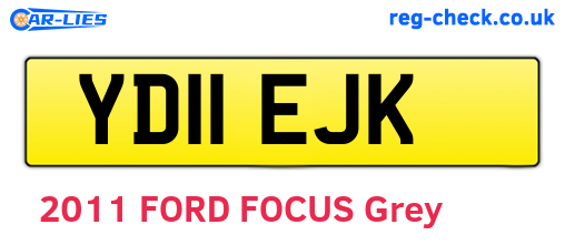 YD11EJK are the vehicle registration plates.