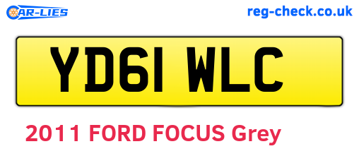 YD61WLC are the vehicle registration plates.