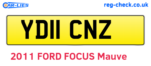 YD11CNZ are the vehicle registration plates.