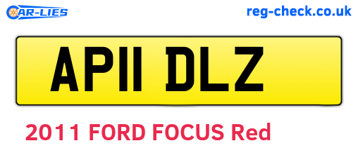 AP11DLZ are the vehicle registration plates.