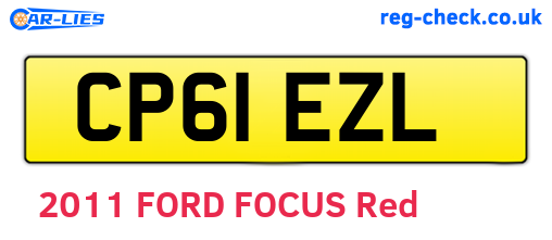 CP61EZL are the vehicle registration plates.