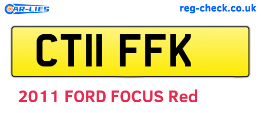 CT11FFK are the vehicle registration plates.