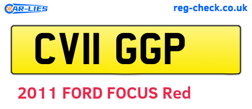 CV11GGP are the vehicle registration plates.