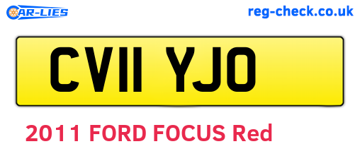 CV11YJO are the vehicle registration plates.