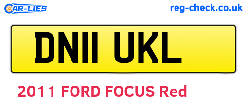 DN11UKL are the vehicle registration plates.