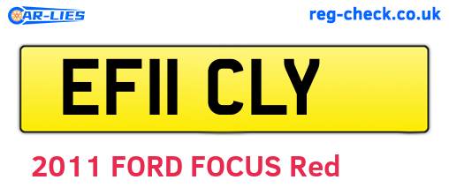 EF11CLY are the vehicle registration plates.