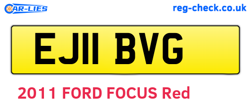 EJ11BVG are the vehicle registration plates.
