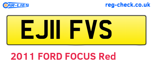 EJ11FVS are the vehicle registration plates.