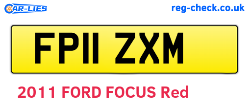FP11ZXM are the vehicle registration plates.
