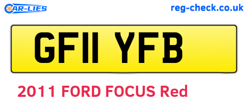 GF11YFB are the vehicle registration plates.
