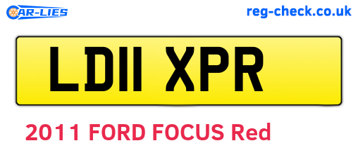 LD11XPR are the vehicle registration plates.