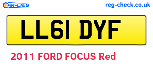 LL61DYF are the vehicle registration plates.