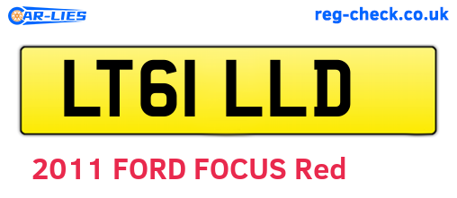 LT61LLD are the vehicle registration plates.