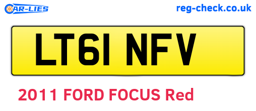 LT61NFV are the vehicle registration plates.